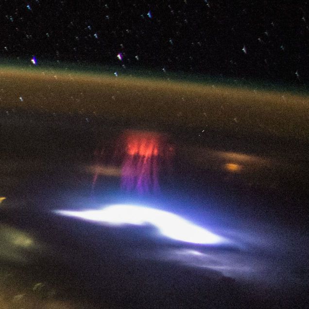 Astronauts Capture Rare Photograph of a Red Sprite