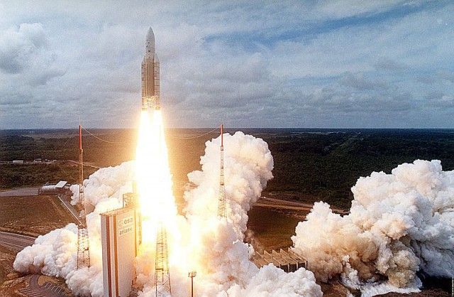 An Ariane 5 rocket launch